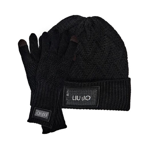 Liu Jo Czapka + rękawiczki | z dodatkiem wełny ze sklepu Gomez Fashion Store w kategorii Czapki zimowe damskie - zdjęcie 184317154
