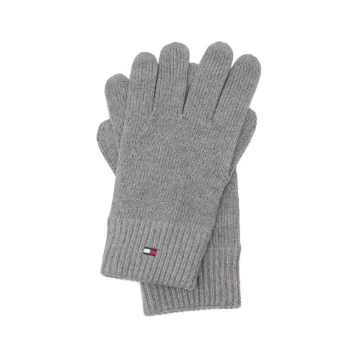 Tommy Hilfiger Rękawiczki ESSENTIAL FLAG | z dodatkiem kaszmiru ze sklepu Gomez Fashion Store w kategorii Rękawiczki męskie - zdjęcie 184318014