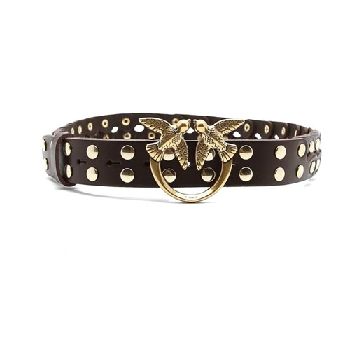 Pinko Skórzany pasek LOVE PUZZLE BELT H3 ze sklepu Gomez Fashion Store w kategorii Paski damskie - zdjęcie 184318194