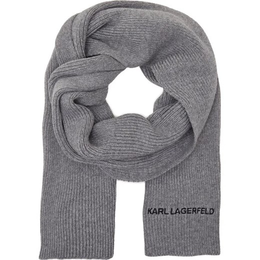Karl Lagerfeld Szal k/essential logo | z dodatkiem wełny i kaszmiru ze sklepu Gomez Fashion Store w kategorii Szaliki i chusty damskie - zdjęcie 184318480