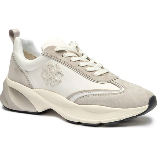 TORY BURCH Skórzane sneakersy GOOD LUCK TRAINER ze sklepu Gomez Fashion Store w kategorii Buty sportowe damskie - zdjęcie 184318691