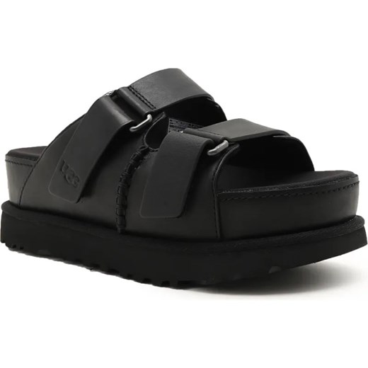 UGG Skórzane klapki W GOLDENSTAR HI SLIDE ze sklepu Gomez Fashion Store w kategorii Klapki damskie - zdjęcie 184319152