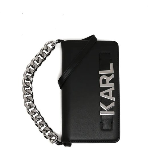 Karl Lagerfeld Etui na telefon IPHONE 12 PRO MAX | z dodatkiem skóry ze sklepu Gomez Fashion Store w kategorii Etui - zdjęcie 184319851