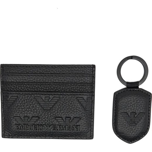 Emporio Armani Skórzane etui na karty + brelok ze sklepu Gomez Fashion Store w kategorii Etui - zdjęcie 184320104