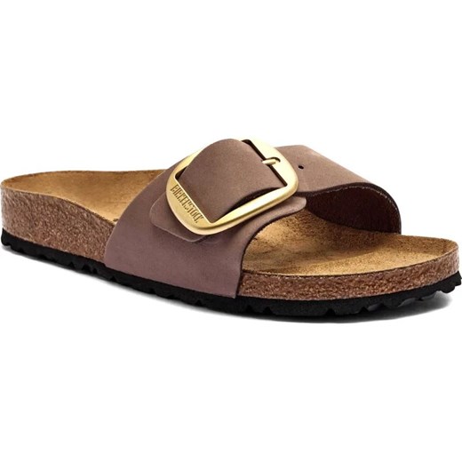 Birkenstock Skórzane klapki Madrid Big Buckle LENB ze sklepu Gomez Fashion Store w kategorii Klapki damskie - zdjęcie 184320140