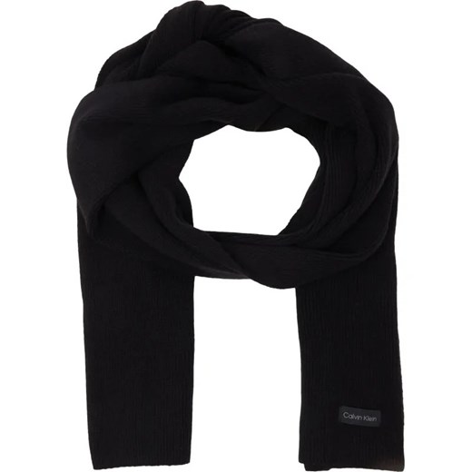 Calvin Klein Szal | z dodatkiem wełny i kaszmiru ze sklepu Gomez Fashion Store w kategorii Szaliki i chusty damskie - zdjęcie 184320672