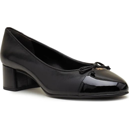 TORY BURCH Skórzane czółenka na słupku CAP-TOE PUMP ze sklepu Gomez Fashion Store w kategorii Czółenka - zdjęcie 184321510