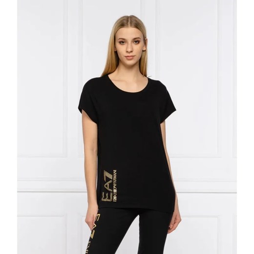 EA7 T-shirt | Regular Fit ze sklepu Gomez Fashion Store w kategorii Bluzki damskie - zdjęcie 184322180
