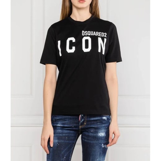 Dsquared2 T-shirt RENNY | Regular Fit ze sklepu Gomez Fashion Store w kategorii Bluzki damskie - zdjęcie 184322282
