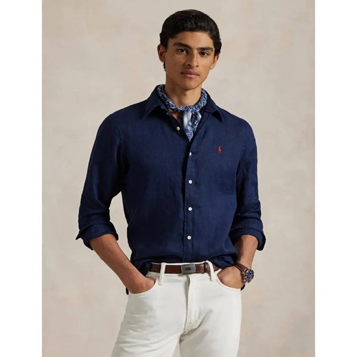 POLO RALPH LAUREN Lniana koszula | Slim Fit ze sklepu Gomez Fashion Store w kategorii Koszule męskie - zdjęcie 184322620
