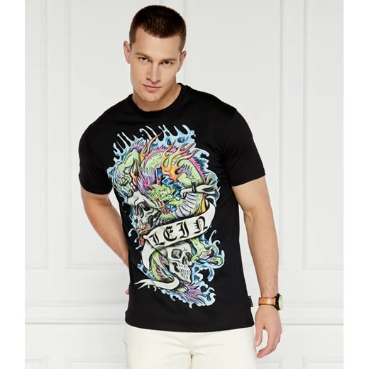 Philipp Plein T-shirt Tattoo | Regular Fit ze sklepu Gomez Fashion Store w kategorii T-shirty męskie - zdjęcie 184322703