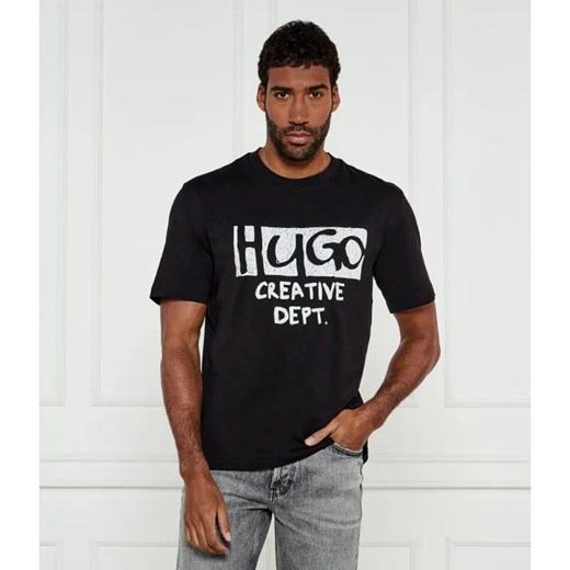 Hugo Blue T-shirt Nugocrea | Regular Fit ze sklepu Gomez Fashion Store w kategorii T-shirty męskie - zdjęcie 184322761