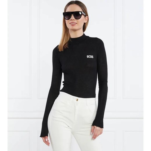 GCDS Sweter GCDS BASIC TURTLENECK | Skinny fit | z dodatkiem wełny ze sklepu Gomez Fashion Store w kategorii Swetry damskie - zdjęcie 184322783
