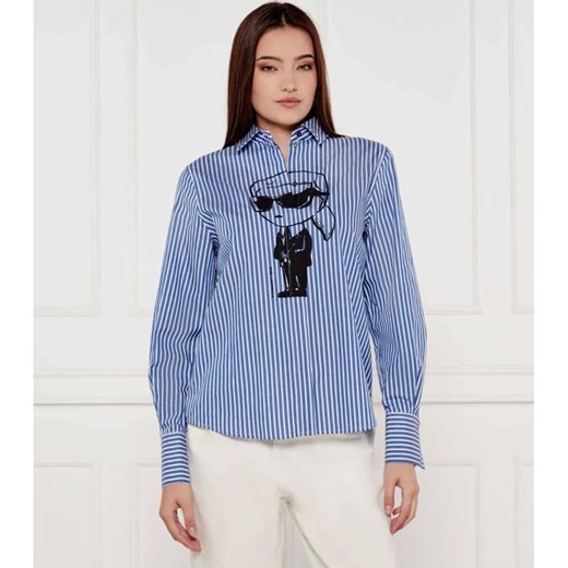 Karl Lagerfeld Koszula IKON | Relaxed fit ze sklepu Gomez Fashion Store w kategorii Koszule damskie - zdjęcie 184322793