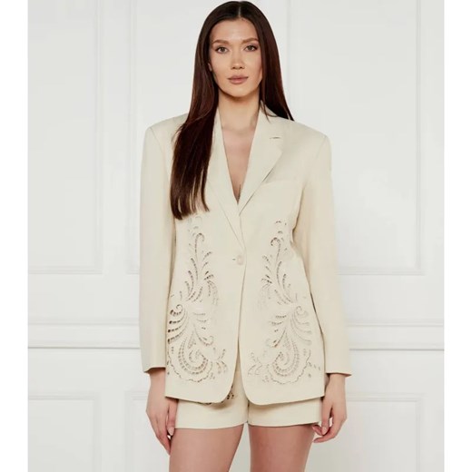 TWINSET Lniana marynarka | Regular Fit ze sklepu Gomez Fashion Store w kategorii Marynarki damskie - zdjęcie 184322834