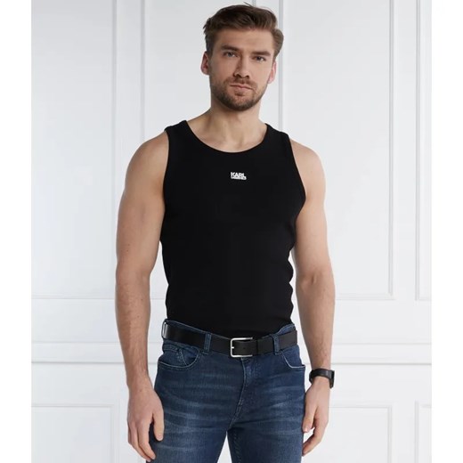 Karl Lagerfeld Tank top CREWNECK | Slim Fit ze sklepu Gomez Fashion Store w kategorii T-shirty męskie - zdjęcie 184322944