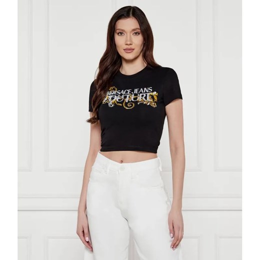 Versace Jeans Couture T-shirt | Cropped Fit ze sklepu Gomez Fashion Store w kategorii Bluzki damskie - zdjęcie 184322961