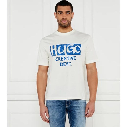 Hugo Blue T-shirt Nugocrea | Regular Fit ze sklepu Gomez Fashion Store w kategorii T-shirty męskie - zdjęcie 184322963