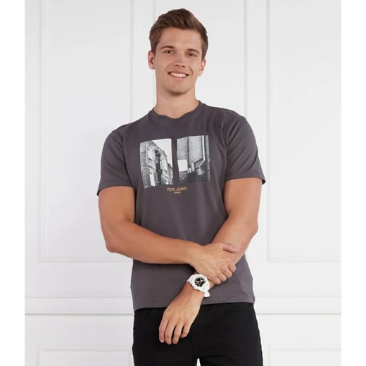 Pepe Jeans London T-shirt WORTH | Regular Fit ze sklepu Gomez Fashion Store w kategorii T-shirty męskie - zdjęcie 184323064