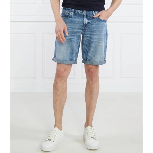 GUESS Szorty SONNY SHORT | Regular Fit | z dodatkiem lnu Guess 32 promocja Gomez Fashion Store
