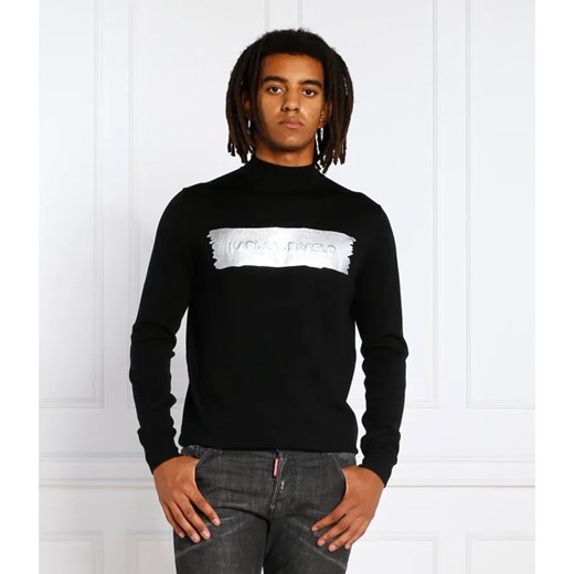 Karl Lagerfeld Wełniany sweter | Regular Fit ze sklepu Gomez Fashion Store w kategorii Swetry męskie - zdjęcie 184323124