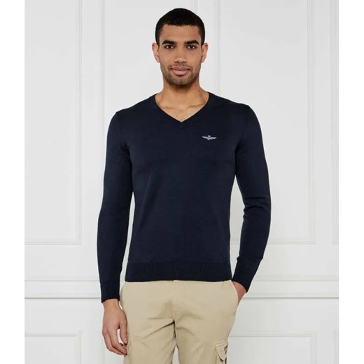Aeronautica Militare Sweter | Regular Fit ze sklepu Gomez Fashion Store w kategorii Swetry męskie - zdjęcie 184323131