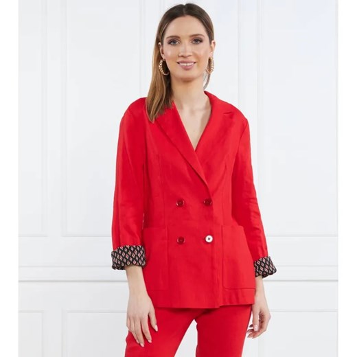 Marc Cain Lniana marynarka | Regular Fit ze sklepu Gomez Fashion Store w kategorii Marynarki damskie - zdjęcie 184323144