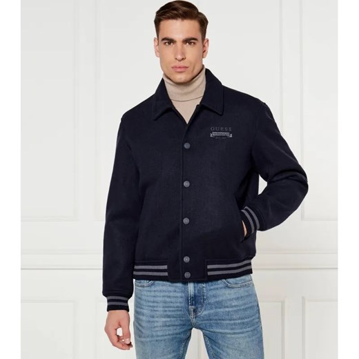 GUESS Kurtka bomber MELTON | Regular Fit ze sklepu Gomez Fashion Store w kategorii Kurtki męskie - zdjęcie 184323162