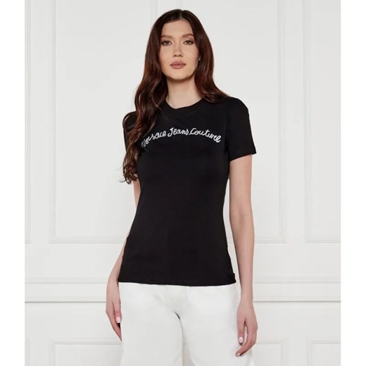 Versace Jeans Couture T-shirt | Slim Fit ze sklepu Gomez Fashion Store w kategorii Bluzki damskie - zdjęcie 184323292