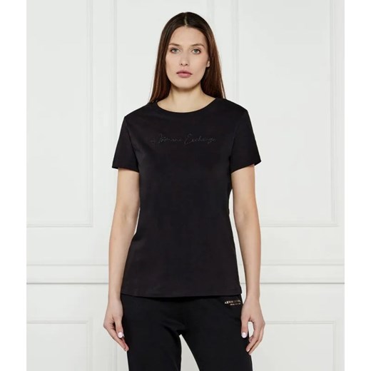 Armani Exchange T-shirt | Regular Fit ze sklepu Gomez Fashion Store w kategorii Bluzki damskie - zdjęcie 184323314