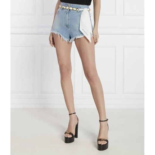 Elisabetta Franchi Szorty + pasek | Slim Fit | denim ze sklepu Gomez Fashion Store w kategorii Szorty - zdjęcie 184323430