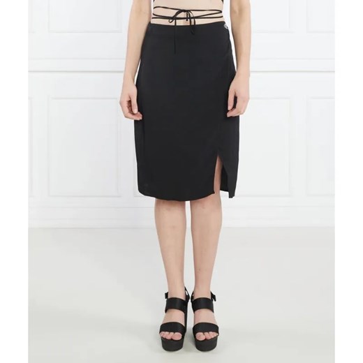 Calvin Klein Jeans Spódnica TIE DETAIL ze sklepu Gomez Fashion Store w kategorii Spódnice - zdjęcie 184323431
