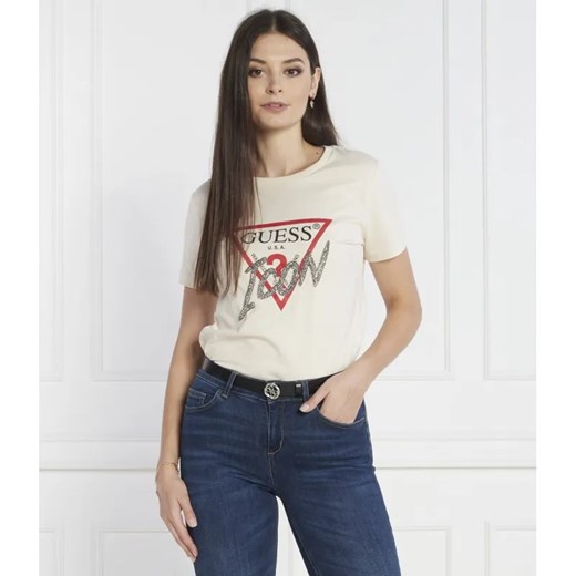 GUESS T-shirt | Regular Fit ze sklepu Gomez Fashion Store w kategorii Bluzki damskie - zdjęcie 184323564