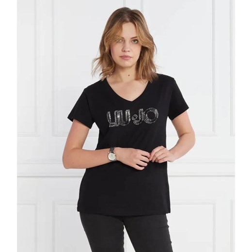 Liu Jo Sport T-shirt | Regular Fit ze sklepu Gomez Fashion Store w kategorii Bluzki damskie - zdjęcie 184323593