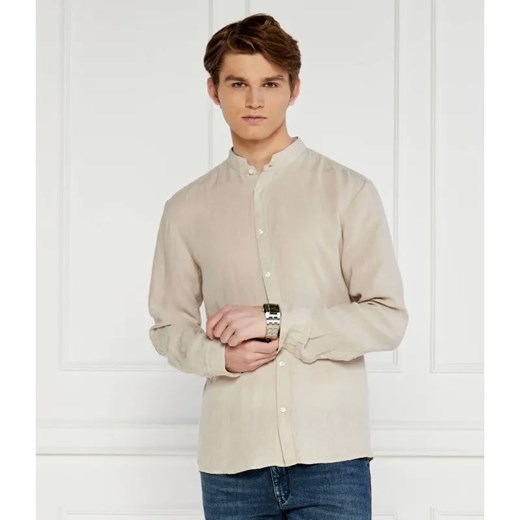 HUGO Lniana koszula Elvory | Slim Fit ze sklepu Gomez Fashion Store w kategorii Koszule męskie - zdjęcie 184323603