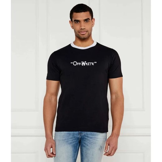 OFF-WHITE T-shirt | Slim Fit ze sklepu Gomez Fashion Store w kategorii T-shirty męskie - zdjęcie 184323654