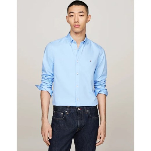 Tommy Hilfiger Koszula DOBBY | Slim Fit ze sklepu Gomez Fashion Store w kategorii Koszule męskie - zdjęcie 184323711