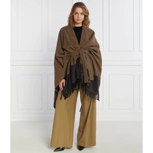 Max Mara Leisure Wełniane ponczo | Regular Fit ze sklepu Gomez Fashion Store w kategorii Poncza - zdjęcie 184323780