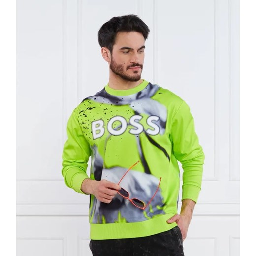 BOSS GREEN Bluza Salbo Lotus | Regular Fit ze sklepu Gomez Fashion Store w kategorii Bluzy męskie - zdjęcie 184323860