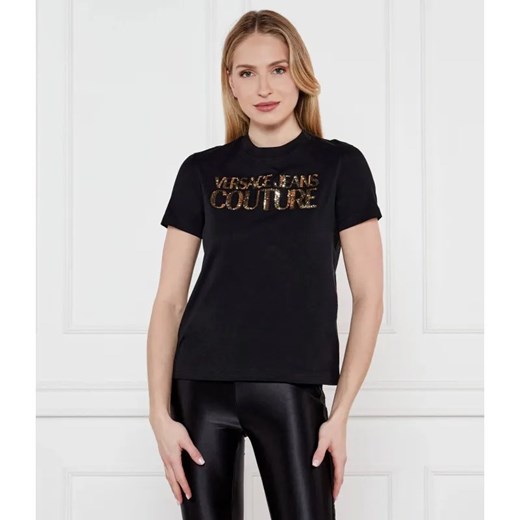 Versace Jeans Couture T-shirt | Regular Fit ze sklepu Gomez Fashion Store w kategorii Bluzki damskie - zdjęcie 184323873