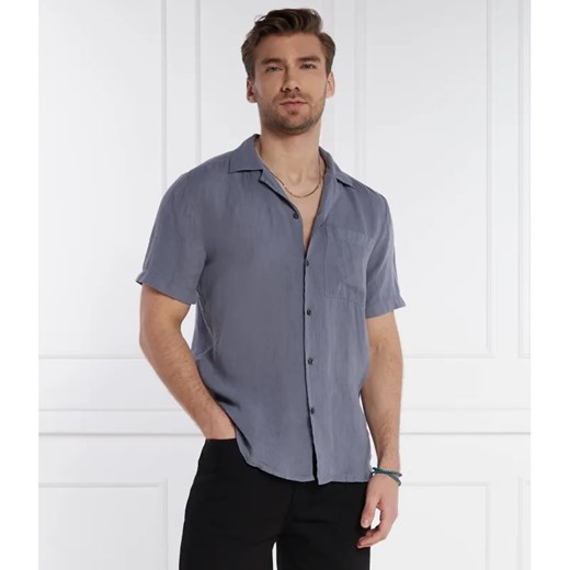 HUGO Lniana koszula Ellino | Comfort fit ze sklepu Gomez Fashion Store w kategorii Koszule męskie - zdjęcie 184323923