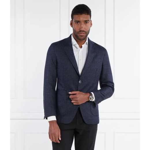 Oscar Jacobson Jedwabna marynarka Ferry Patch Soft | Regular Fit | z dodatkiem wełny ze sklepu Gomez Fashion Store w kategorii Marynarki męskie - zdjęcie 184323961