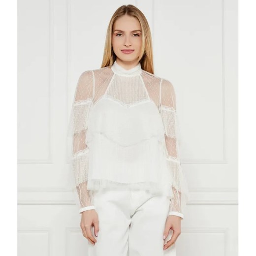 TWINSET Koronkowa bluzka | Regular Fit ze sklepu Gomez Fashion Store w kategorii Bluzki damskie - zdjęcie 184324004