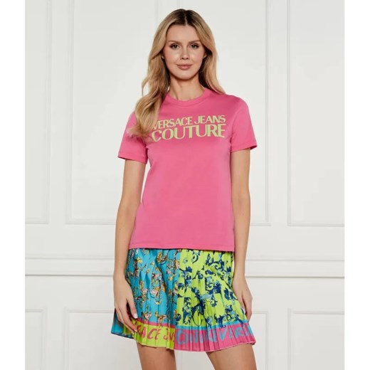 Versace Jeans Couture T-shirt | Regular Fit ze sklepu Gomez Fashion Store w kategorii Bluzki damskie - zdjęcie 184324171