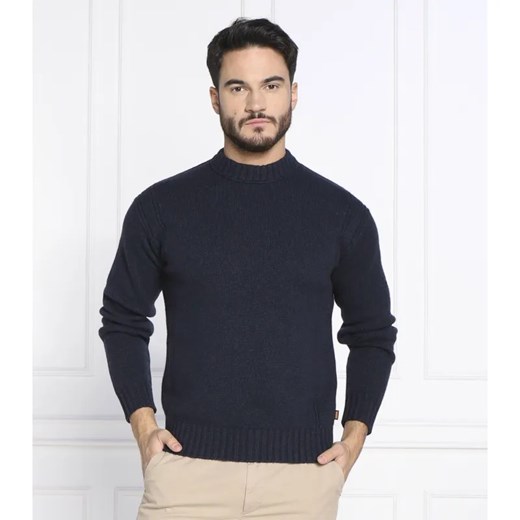 BOSS ORANGE Wełniany sweter Ashetland | Slim Fit ze sklepu Gomez Fashion Store w kategorii Swetry męskie - zdjęcie 184324181