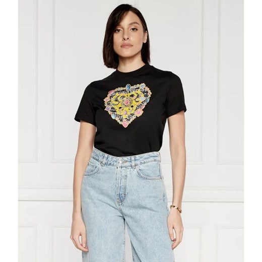 Versace Jeans Couture T-shirt | Regular Fit ze sklepu Gomez Fashion Store w kategorii Bluzki damskie - zdjęcie 184324210