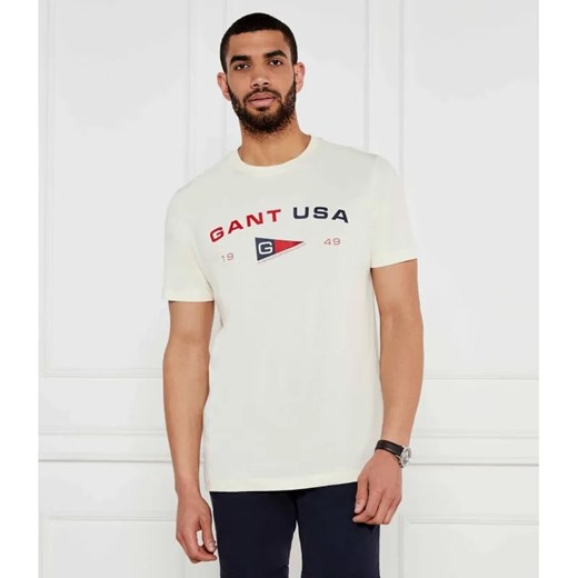 Gant T-shirt GRAPHIC | Regular Fit ze sklepu Gomez Fashion Store w kategorii T-shirty męskie - zdjęcie 184324234