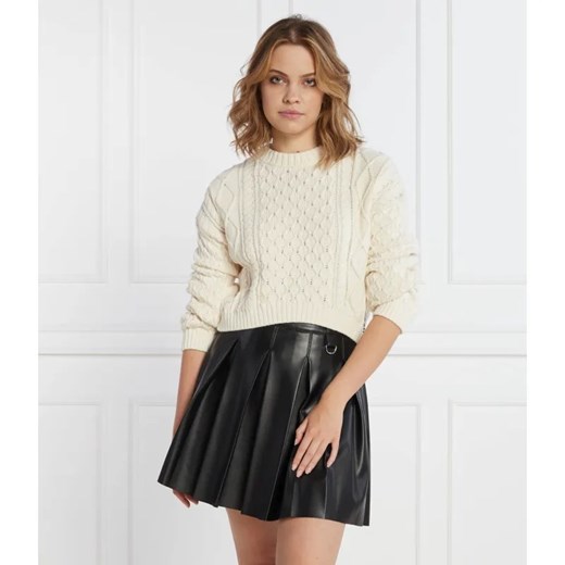 HUGO Sweter Scrovey | Regular Fit ze sklepu Gomez Fashion Store w kategorii Swetry damskie - zdjęcie 184324241