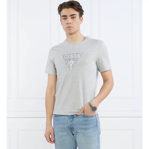 GUESS T-shirt | SS CN GUESS GEO TRIA | Slim Fit ze sklepu Gomez Fashion Store w kategorii T-shirty męskie - zdjęcie 184324244