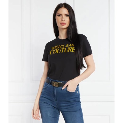Versace Jeans Couture T-shirt | Regular Fit ze sklepu Gomez Fashion Store w kategorii Bluzki damskie - zdjęcie 184324260